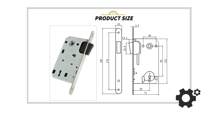 EADER 90 50 magnet high quality iron lock with key in European market