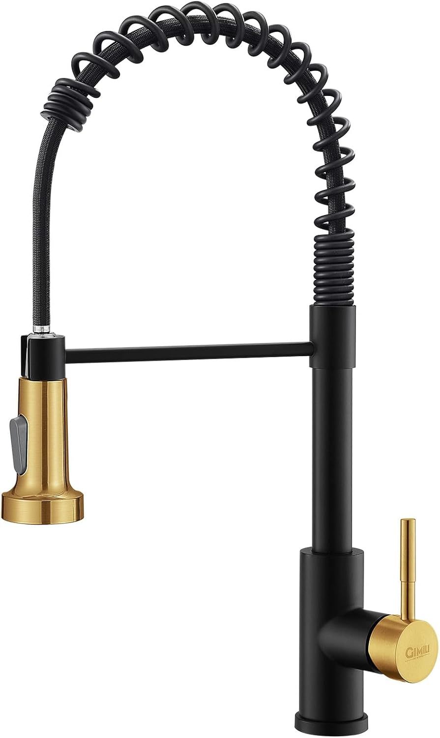 Black brushed gold