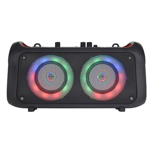 Atacado 2 em 1 Bluetooth TWS Alto-falantes com RGB LED Iluminação Sem Fio Mic Home Karaoke Party Plastic Passive Mobile Phone Use