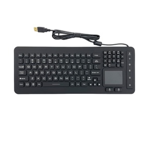Industrial-Grade Silicone <strong>Keyboard</strong> with <strong>Touchpad</strong> &amp; Number Pad Washable Waterproof and Hygienic Design - Product Image 1