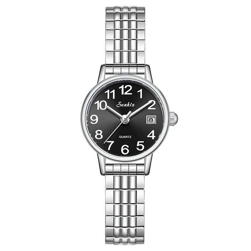 E - silver black