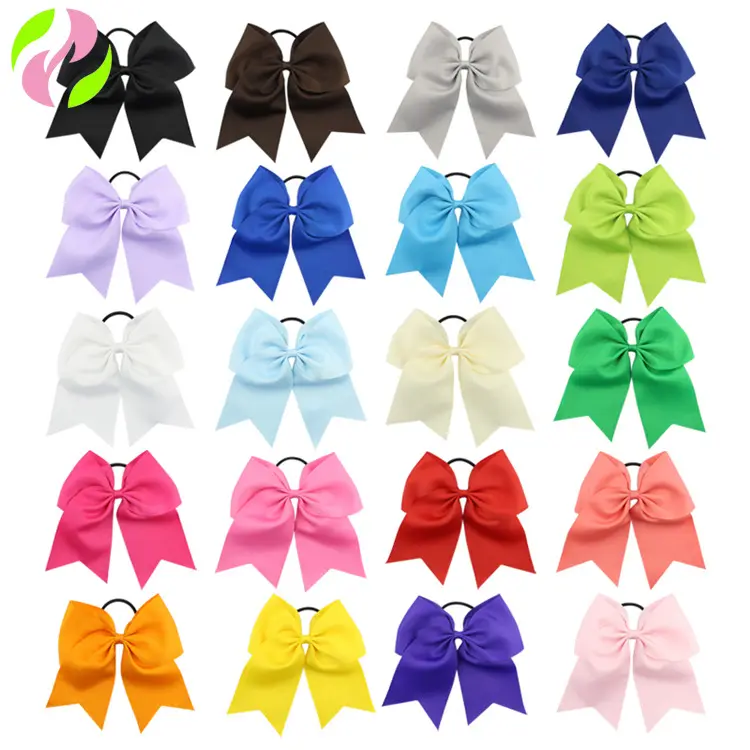 220822-1 shoes Bow hair accessories ribbed dovetail ribbon children's rubber band scrunchie