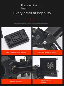 Mới điện ba bánh phía trước phía sau ĐĨA PHANH bơm bốn bánh xe có tính năng trên bãi đậu xe khóa phanh xe máy hệ thống phanh - Product Image 4