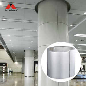 Metal ayağı kaplama tasarımı için alışveriş merkezi kullanımı için bina dekorasyonu için Alumtimes katı Metal alüminyum sütun kapağı - Product Image 5