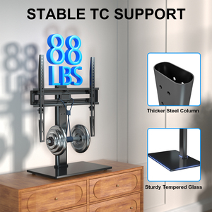 CharmountテーブルトップブラケットLED調整可能高さ卓上回転式テレビテーブルマウント - Product Image 4