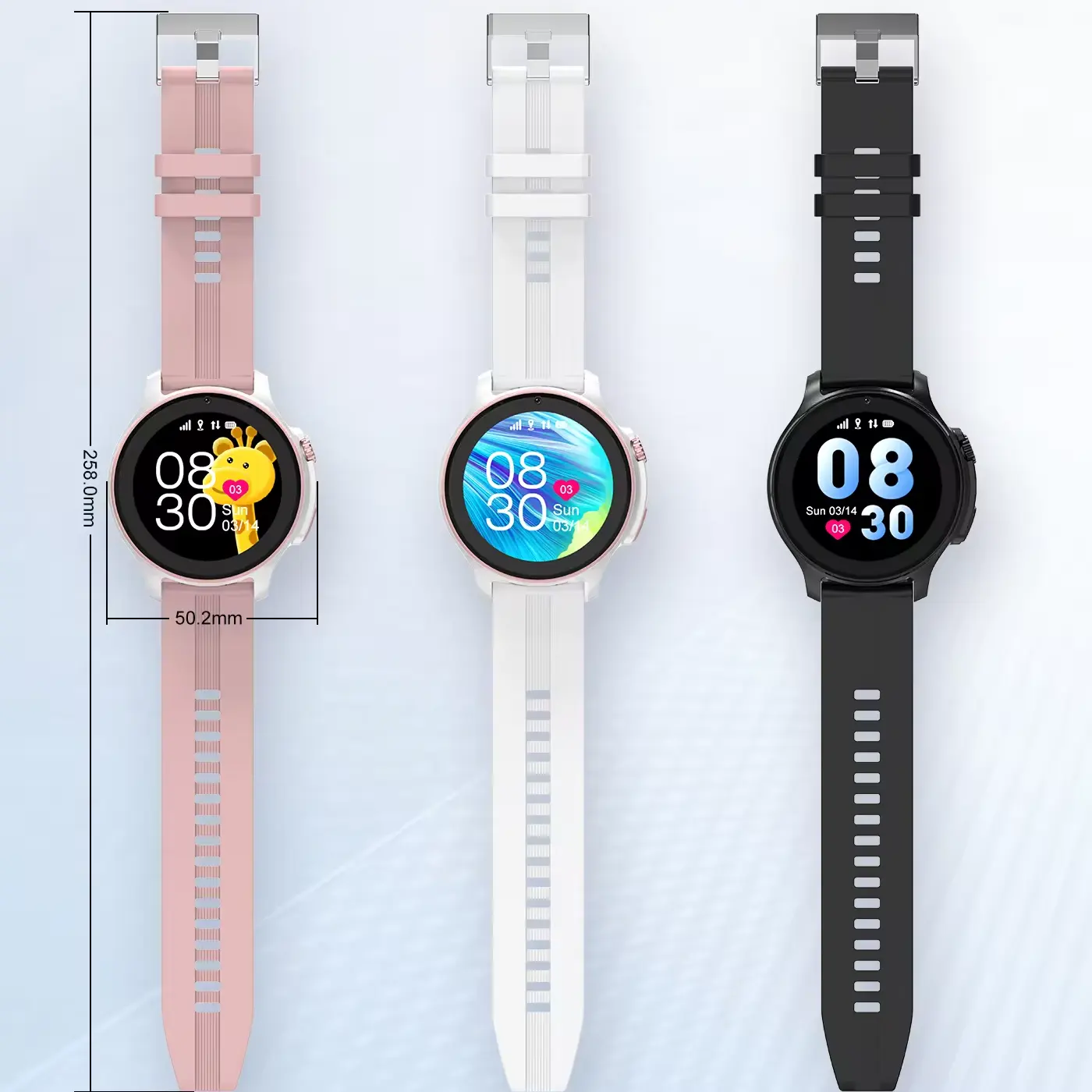 LT46 Niños Relojes inteligentes para niños Rastreador GPS a prueba de agua Tarjeta SIM GEO Teléfono inteligente Videollamada 4G Kid Smartwatch