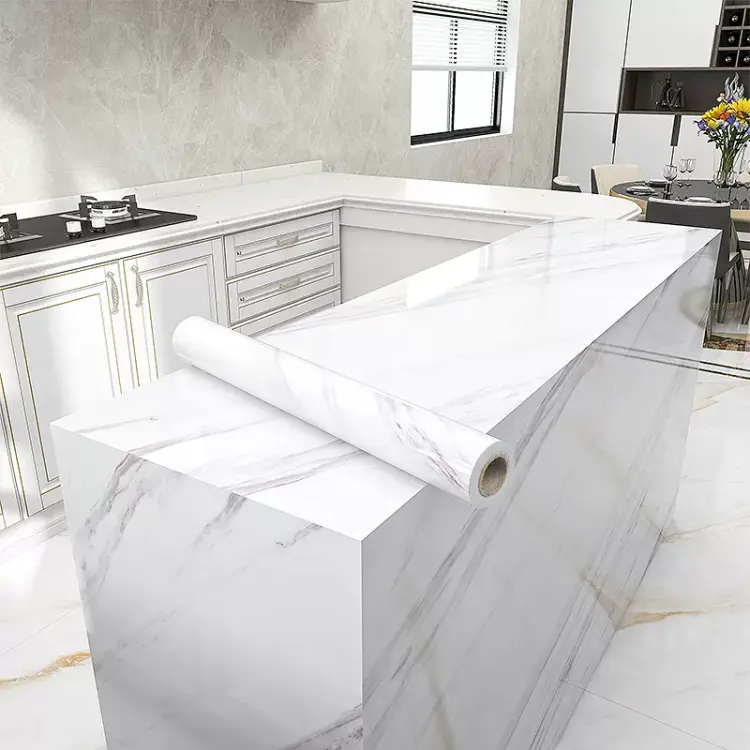 2023 Hot Selling PVC-Schutz folien Selbst klebender Lamini marmor Dekorativ für Möbel