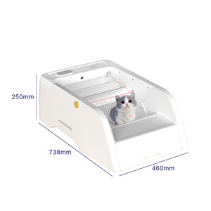 Factory Direct Sale Simple Use High-walled Extra Large High-sided Low Entrance Litter Box for Cat - Product Image 3