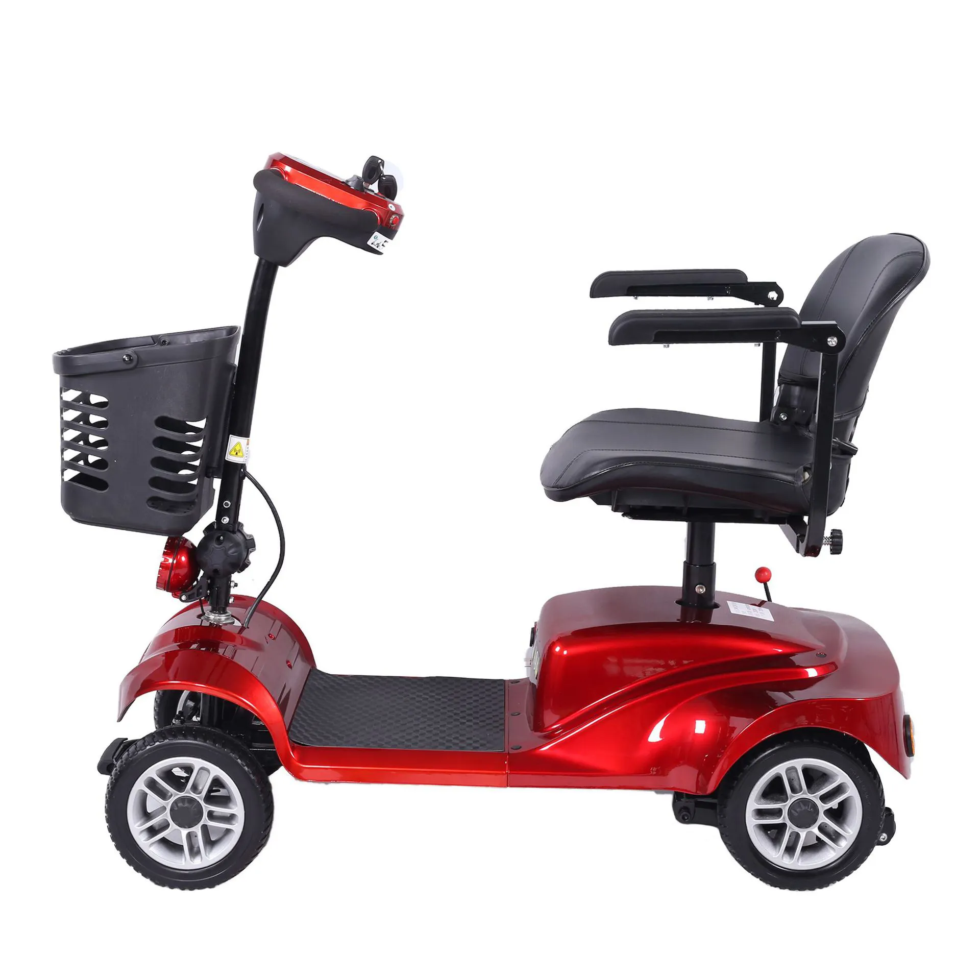 Powerful controller disability electric mobility scooter, 12 degrees climbing electromagnetic brake electric scooter handicap
