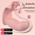 High End Quality 10 Speed Remote Control butterfly Shaped Powerful and Long-lasting Wearable Vibrator for Women