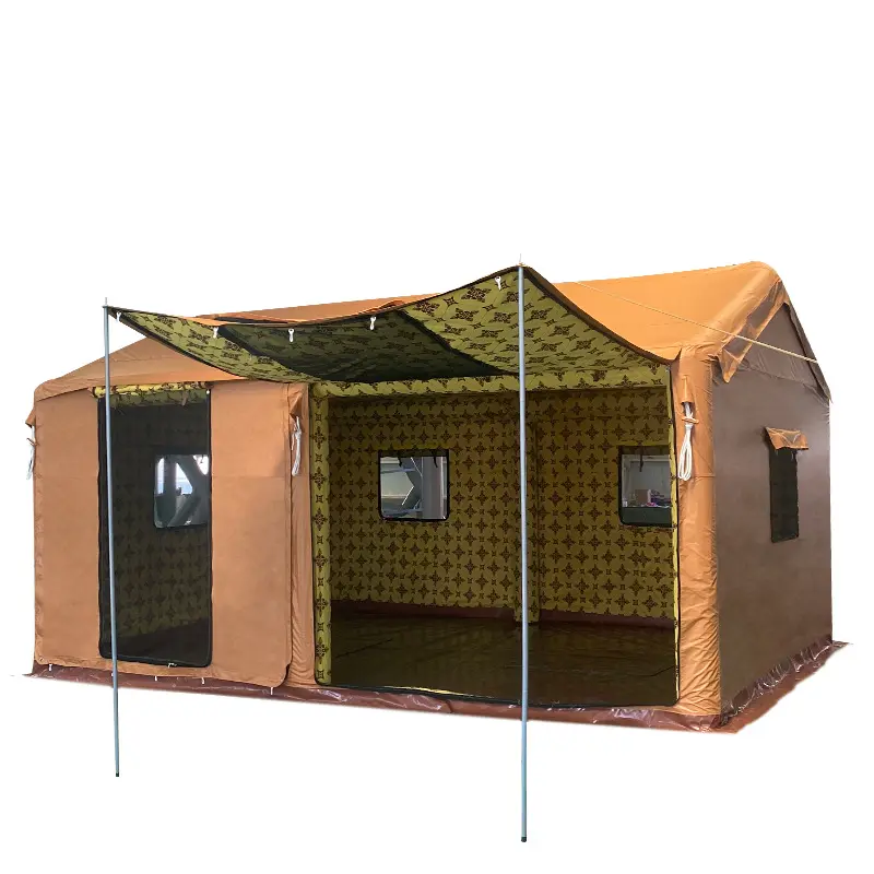 Gấp glamping Inflatable saudi arabia sa mạc lều cách nhiệt trại Lều 4-6 người không thấm nước