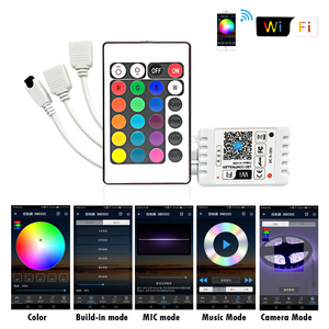 Беспроводной Wi-Fi умный RGB светодиодный фонарь с 24 клавишами ИК пульт дистанционного управления музыкальный режим и домашнее приложение диммеры по товарной категории - Product Image 4