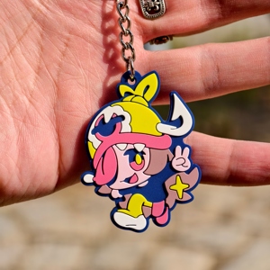 Bán buôn 3D phim hoạt hình động vật PVC thân thiện với môi Tùy chỉnh màu Keychain <span class=keywords><strong>Keyring</strong></span> cho quà tặng khuyến mãi chìa khóa xe Mặt dây chuyền - Product Image 2