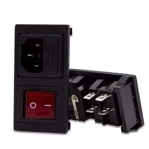 <strong>IEC</strong> C14 Ac Power <strong>Connector</strong> Socket with Fuse and Switch for Industrial Machine Male Adapter <strong>Connector</strong> - Product Image 2