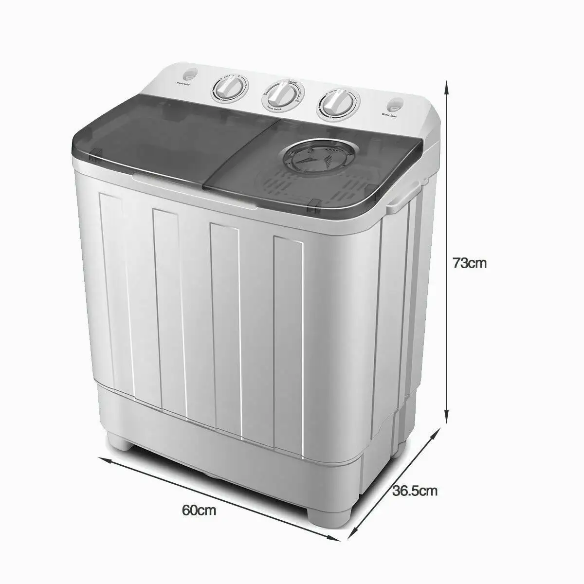 6kg Semi Automatic Twin Tub Lavadora mini máquina de lavar roupa portátil