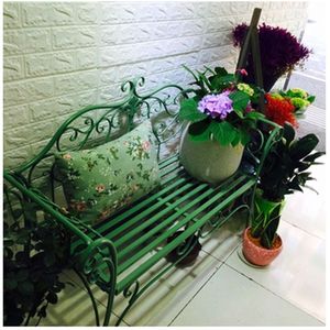 Antique Bronze Metal Garden Bench Chair 2 Seater for Garden, Yard, <strong>Patio</strong>, Porch and Sunroom Durable Park Stool Wrought Iron - Product Image 6