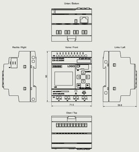 Neues Original 6ED1052-1MD08-0BA2 Programmier barer Controller LOGO! 8.4 12/24RCE Logic Module auf Lager - Product Image 3