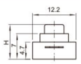 1712 KD Interruptor Lanterna <span class=keywords><strong>LOCK</strong></span> <span class=keywords><strong>17</strong></span>*12*9.5mm Interruptor Da Lâmpada De Mesa Interruptor Botão Lanterna ON-OFF - Product Image 6