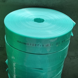 Su temini için UV dayanıklı şeffaf PVC yassı hortum 50m rulo tehlikeli alanlar için CNS standart 200ft iletken PVC hortum