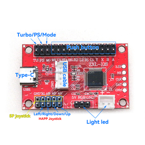 DIY <strong>Arcade</strong> Stick Kit for PC PS3 IOS Zero Delay <strong>USB</strong> Encoder Board SANWA Joystick Buttons <strong>Controller</strong> Toolkit for Coin Pusher Games