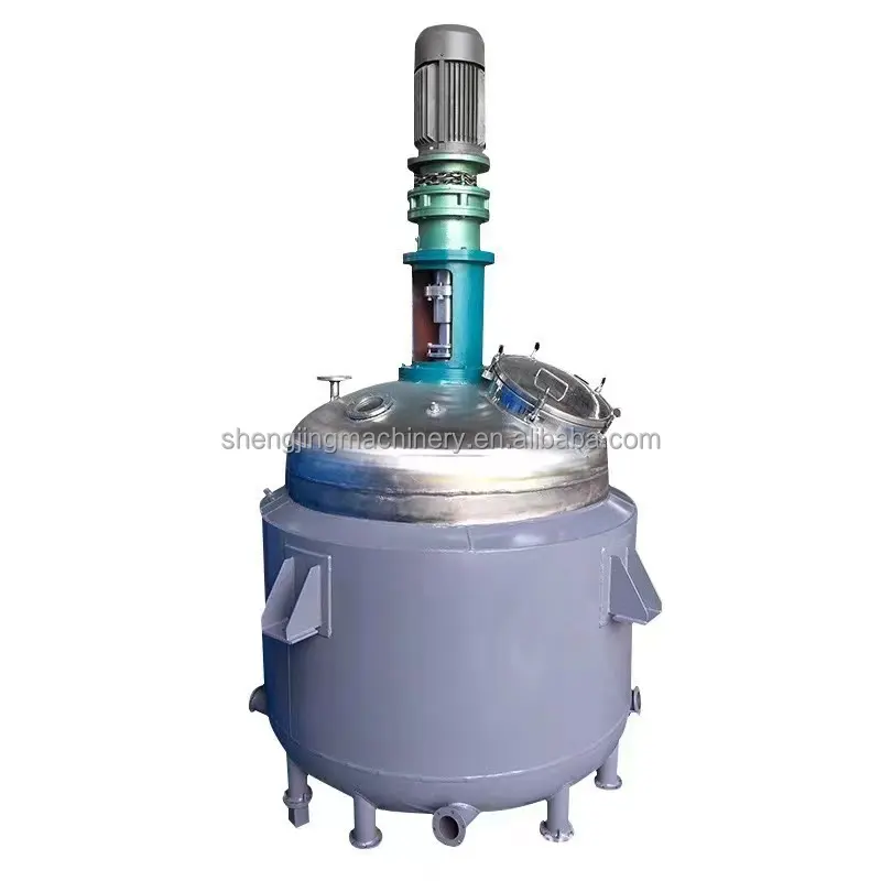 Reactor de alta velocidad y alta temperatura Tanque de reacción de mezcla de pegamento a base de agua Reactor de doble camisa de acero inoxidable