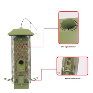 Ngoài Trời Sân Vườn Chim Hoang Dã Thông Minh Mùa Xân-Nạp Sóc Bằng Chứng Kim Loại & Nhựa Tùy Chỉnh Bird Trung Chuyển Mô Hình A8699 - Product Image 3