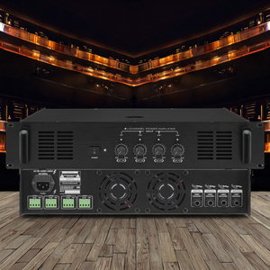 <strong>Four</strong>-zone <strong>Output</strong> Sound Amplifier with 100v 70v Constant Voltage and Resistance <strong>Output</strong> for Speaker - Product Image 1