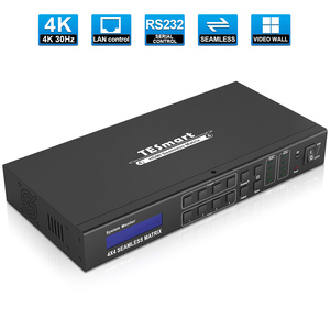 TESmart矩阵切换器分辨率3840x2160 @ 30Hz 4x4 HDMI无缝矩阵，带视频墙，用于安全系统矩阵开关 - Product Image 2
