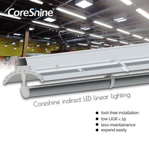 Линейная полоса CORESHINE, линейный светильник с низким бликом и непрямым рассеянным отражением - Product Image 6