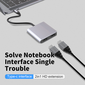 顶级销售4K usb 3.0至双高清电视适配器，C型至2高清多显示器转换器 - Product Image 5
