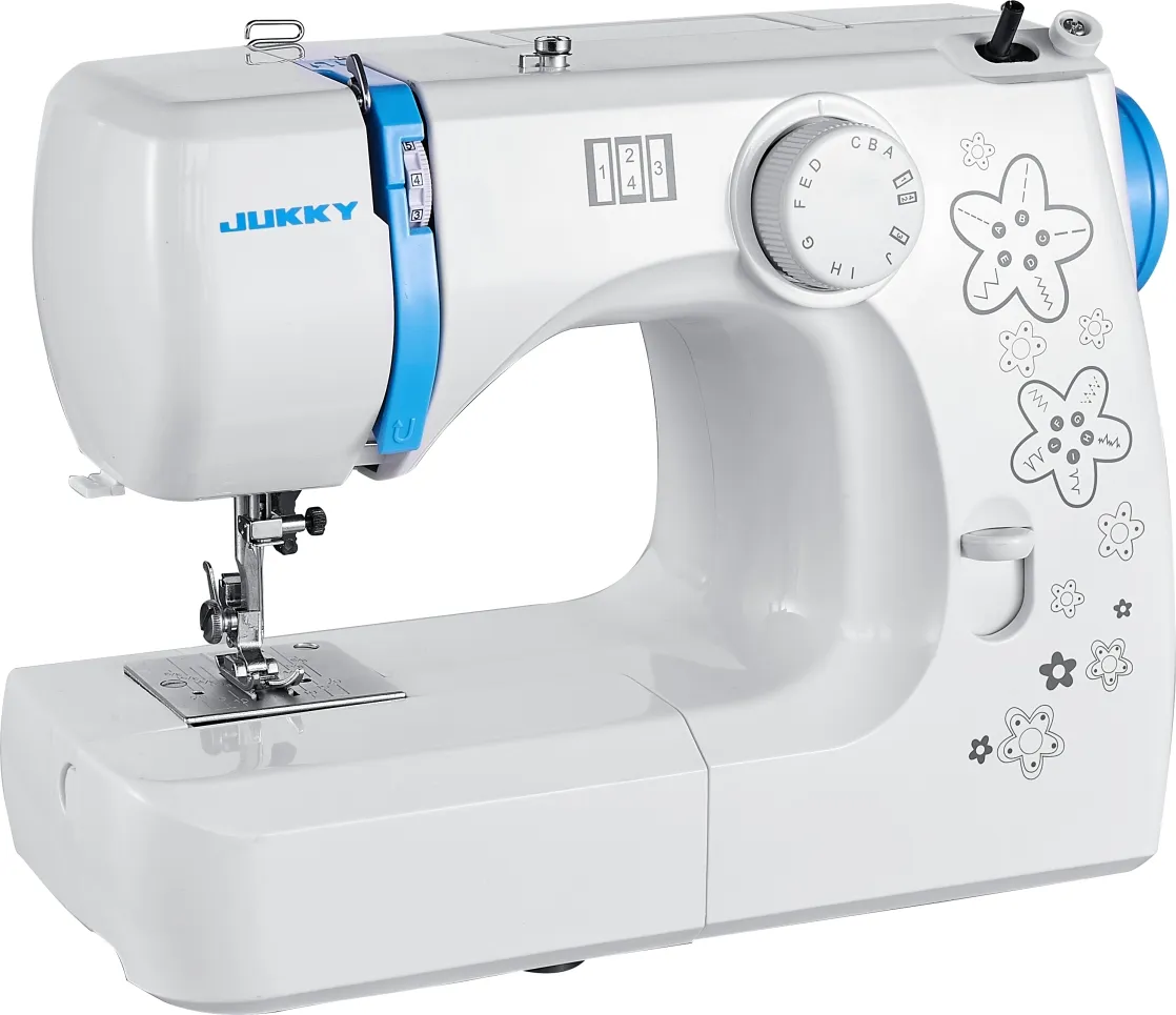 JUKKY 1216 di alta qualità elettrico domestico portatile multi-funzione macchina da cucire per uso domestico per la casa accessori per maglieria manuale