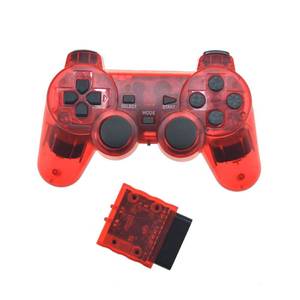 Controlador de Gamepad inalámbrico transparente 2,4G BT para Gamepad de vibración PS2 para controlador inalámbrico PS2 - Product Image 4