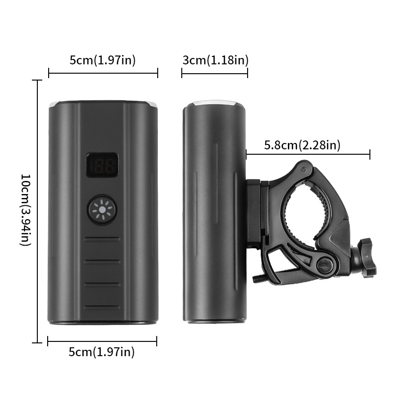 Z-550 High Lumen High Capacity Bicycle Light + USB Cable