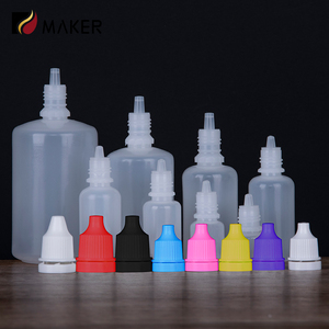 1oz 2oz 3oz 5oz Squeeze LDPE Botella de plástico para gotas de ojos 5ml 10ml 15ml 20ml 30ml 50ml 100mL Botella cuentagotas de líquido exprimible vacía - Product Image 1