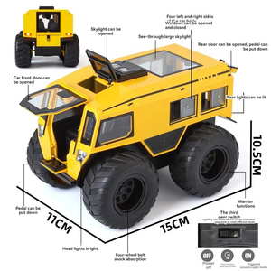 Russian SHERP <strong>All</strong>-terrain Explorer 1:24 Diecast Metal Model Car Sound &amp; Light Pullback Door Open Decor Diecast <strong>Toys</strong> - Product Image 3