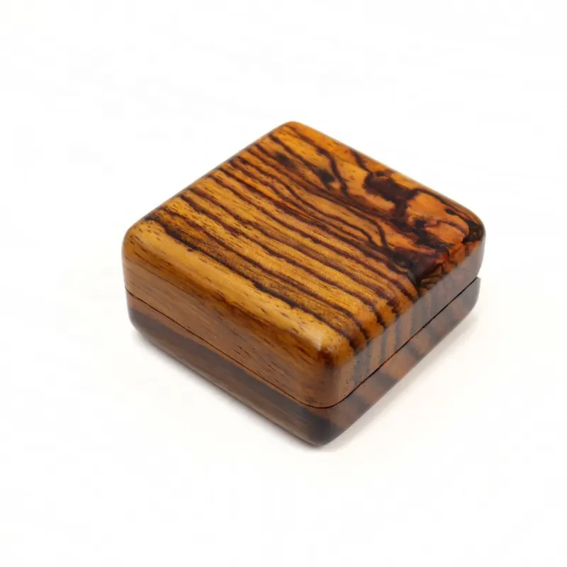 Colgante de madera de palisandro africano, collar de madera sólida pura, caja de madera de almacenamiento de pendientes