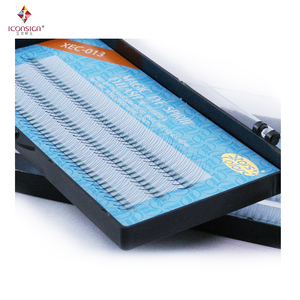 Yıldız renkleri 3 satır 0.7mm C D kıvırmak küme kirpik 14 16 18mm düğüm ücretsiz 3D ipek önceden yapılmış hayranları kirpik uzantıları - Product Image 5