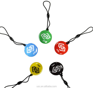 I Social Media condividono Nfc tag 213 Hang tag portachiavi personalizzato epossidico Nfc - Product Image 1