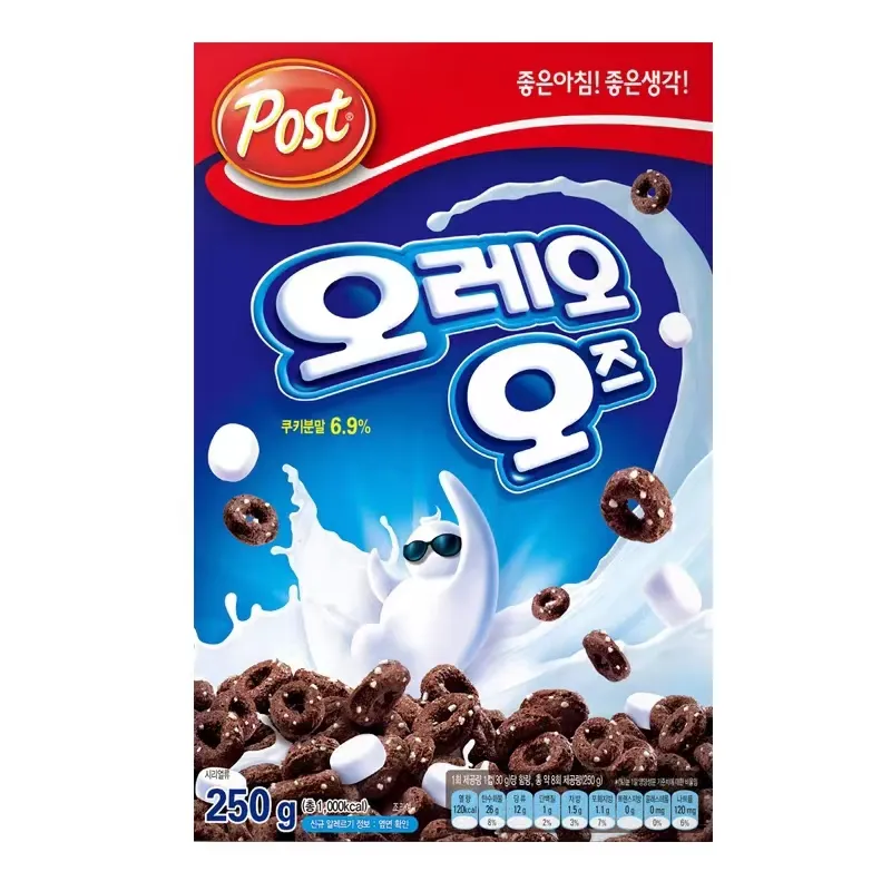 250g post Marshmallow Coreano Donut Cereal Cereal Instantâneo