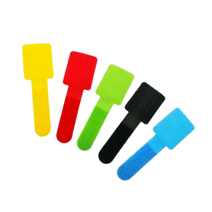 Gancho de almacenamiento de cables y tira de bucle 3M Gancho y lazo Cable Tie Nylon Sticky-Back Cord Organizador Relasable Gancho y correa de cable de bucle - Product Image 1