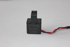 Transformador de corriente de núcleo dividido con 20A/10mA y 3,5 JACK para monitor trifásico