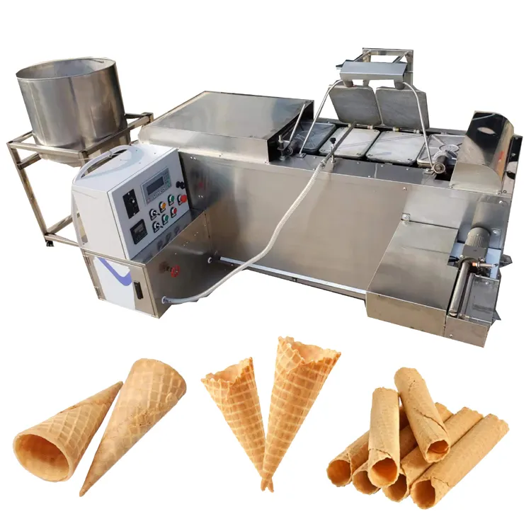 Pequena capacidade automática açúcar ovo rolou sorvete cone padeiro fazendo máquina