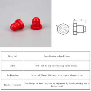 Loe jic phụ kiện đường ống ren Nhựa LDPE bảo vệ cắm thủy lực nắp nhựa cắm - Product Image 2