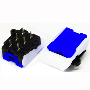 2P2T Mini elektronik telefon kanca anahtarı 2 pozisyon plastik Mini trafo Push Button anahtarları 1NO1NC kombinasyonu Max 1A - Product Image 5