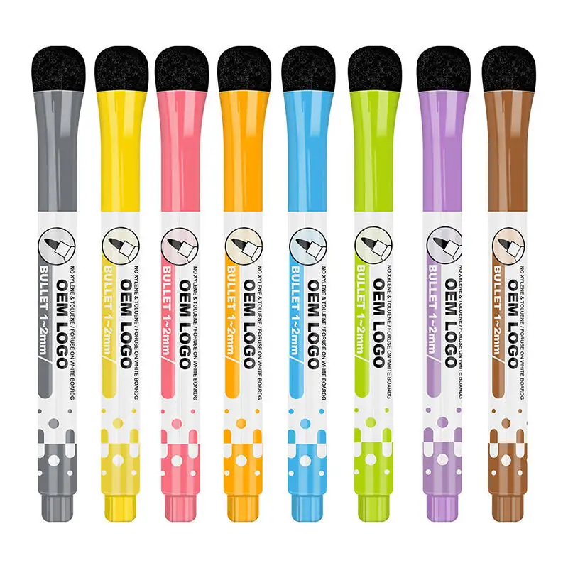 High Quality Multicolor Non-toxic Daily Office Magnetic Adsorbability Markers Set White Board Marker n With Eraser