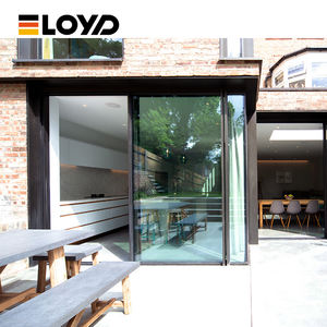 מסגרת דלת הזזה אוטומטית מערכת דלת הזזה אוטומטית מערכת דלת הזזה עמיד למים סגסוגת אלומיניום צרפתית בידוד קול - Product Image 3