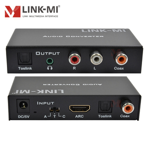 Convertidor de audio digital Soporte analógico digital HDMI ARC/Toslink/Coax Extractor de audio digital a analógico HDMI con salida de conector de 3,5mm - Product Image 1