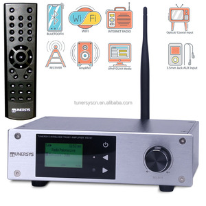 TUNERSYS Интернет-радио UPnP/ DLNA/ Bluetooth/цифровой и аналоговый Aux-вход двойной сигнализации Wifi радио Интернет - Product Image 1