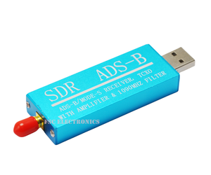 TCXO SDR w/Amp blu quadrato connettore paratia SMA costruito in AMP filtro LNA RTL2832 1090 978Mhz per ADS-B utilizzando un Raspberry Pi - Product Image 1