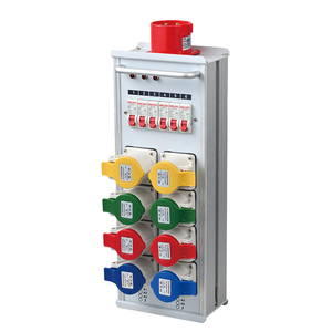 Caja de distribución de caja de luz de escenario de aleación de aluminio SHTX, entrada y salida 32A, salida 16A de 6 vías con enchufe hembra, se puede personalizar - Product Image 5